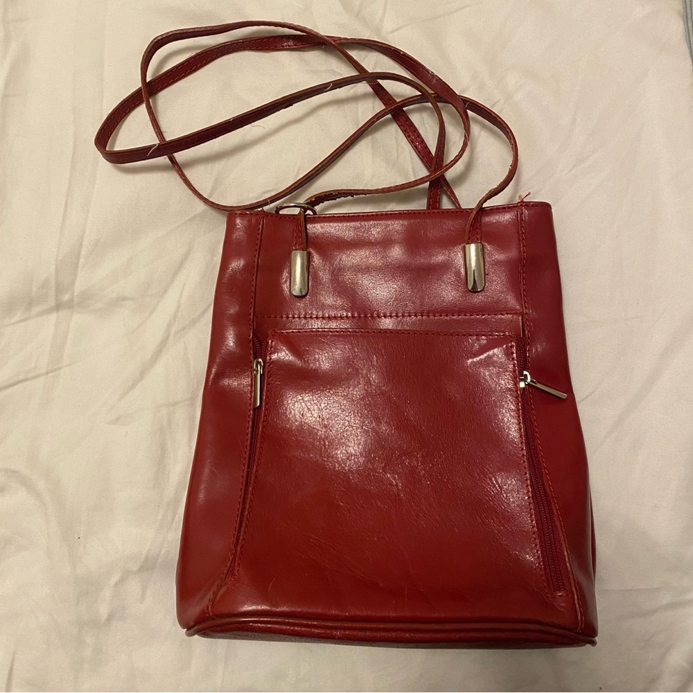 Elegant Red Leather Bag